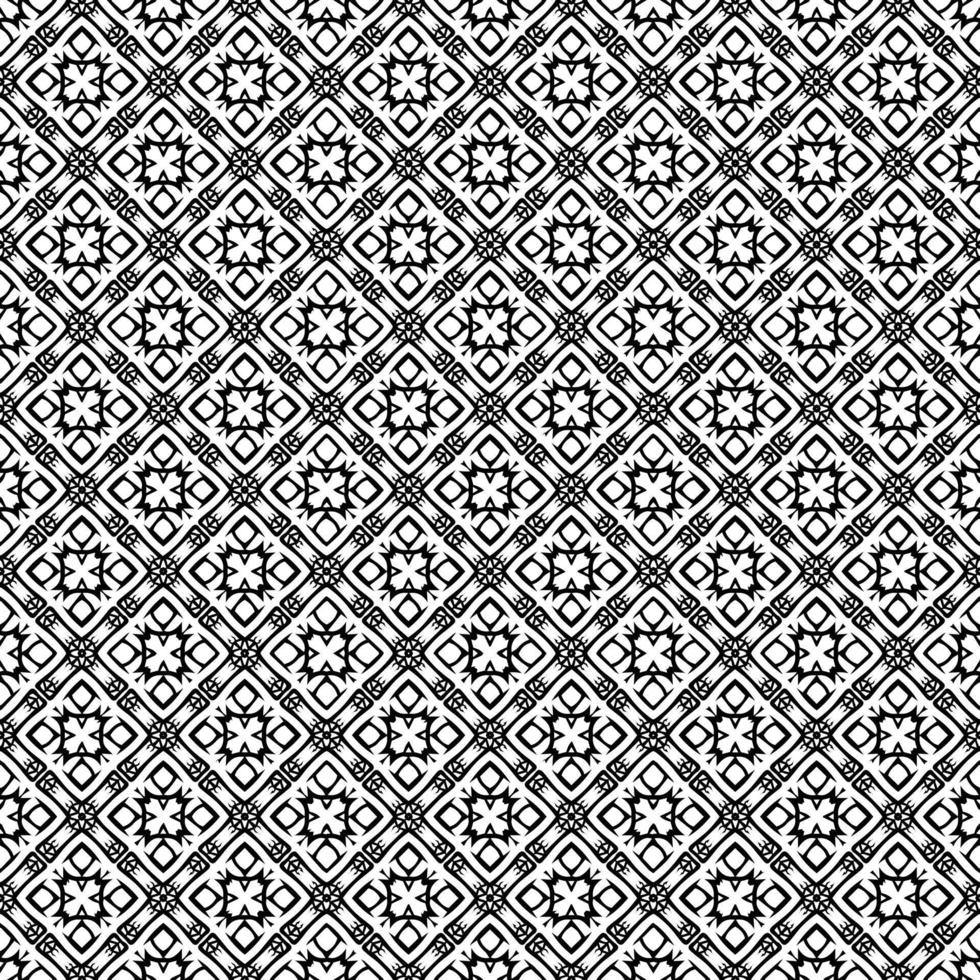 Black and white seamless pattern texture. Greyscale ornamental graphic design. vector