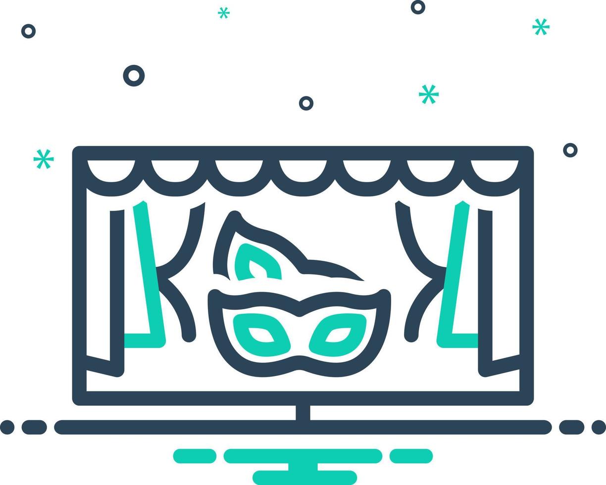 mix icon for drama vector
