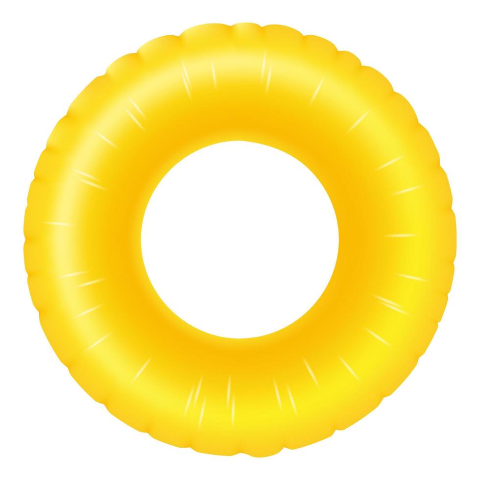 inflable flotante anillo para nadar. playa caucho boya salvavidas para piscina. verano a rayas salvador de la vida, rescate tubo. plano vector ilustración aislado en blanco antecedentes