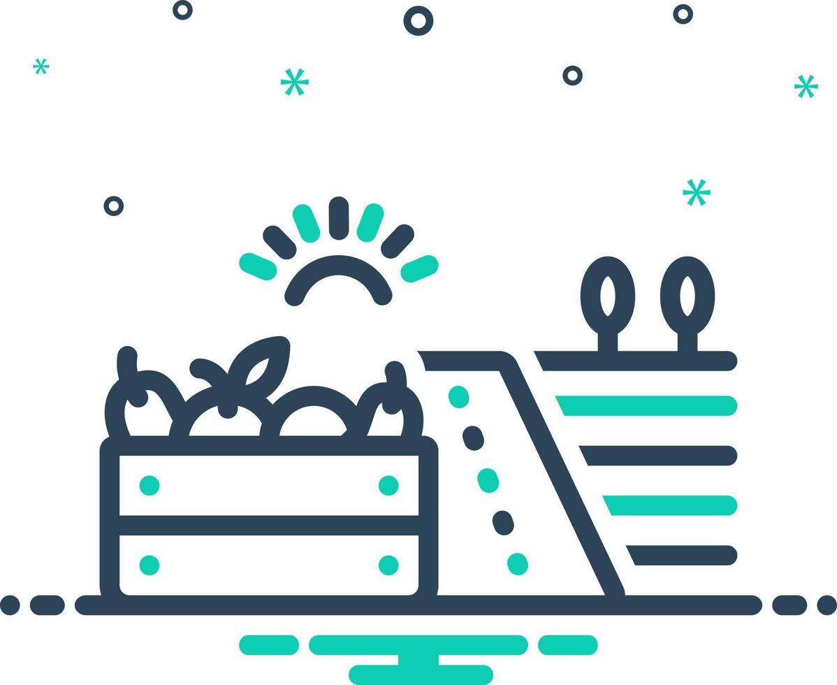 mix icon for producing vector