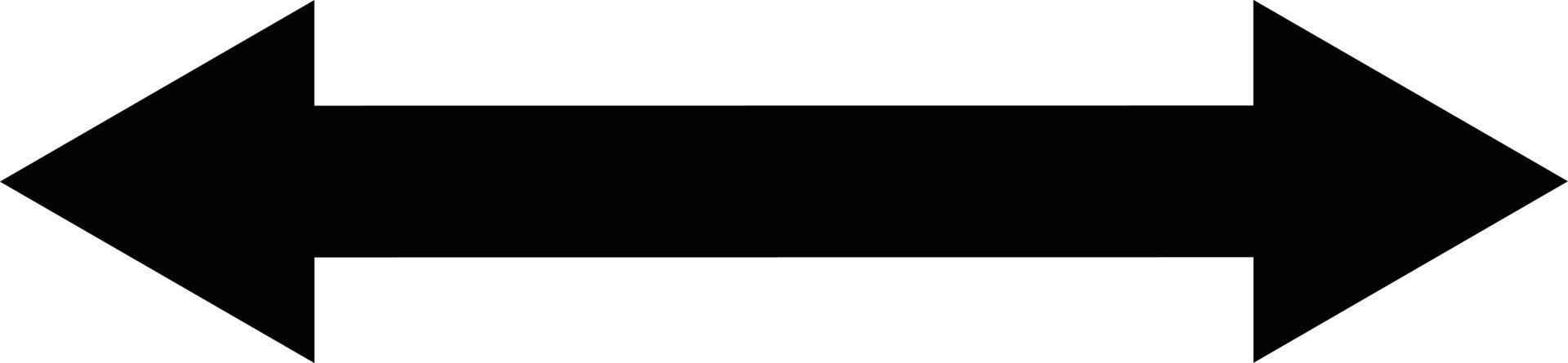 Double arrow icon vector , two side arrow symbol.