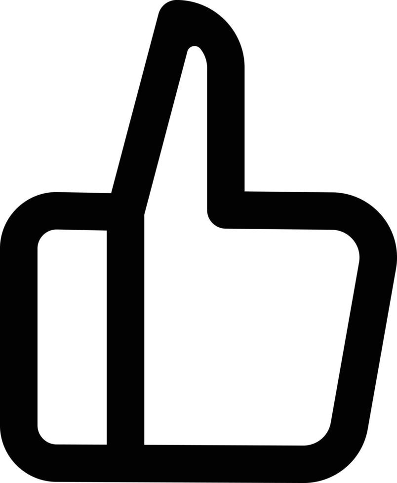 thumbs up icon vector , like symbol for social media , websites and app