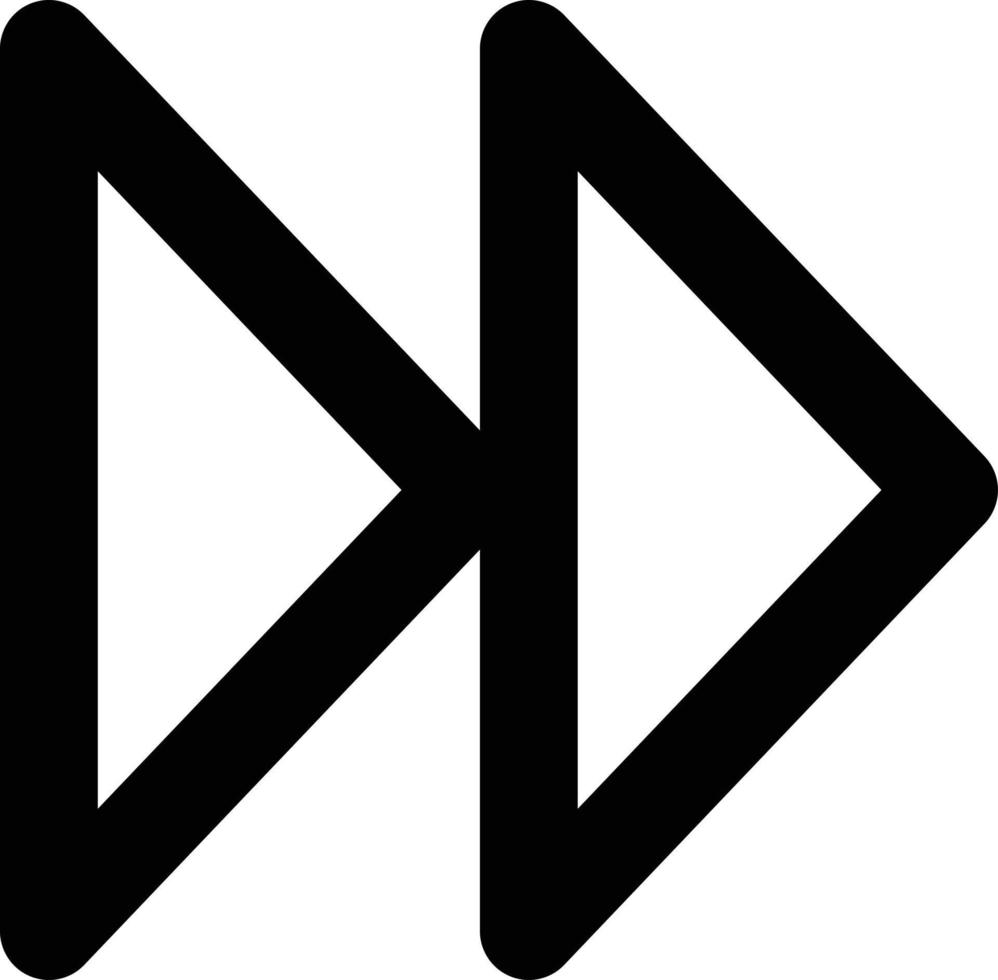 Next icon vector, forward button symbol . Media icons vector