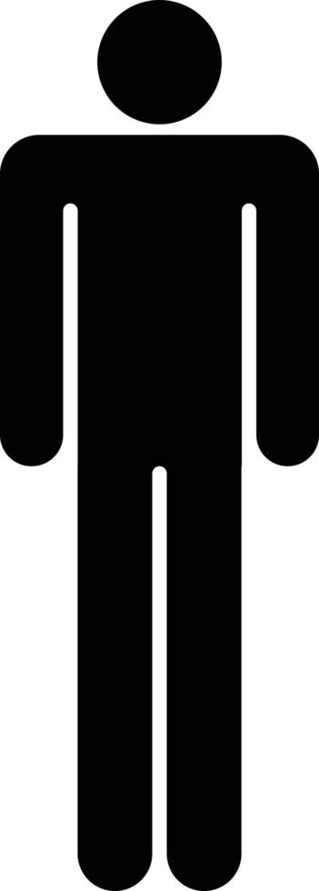 Man icon vector illustration isolated on white background.