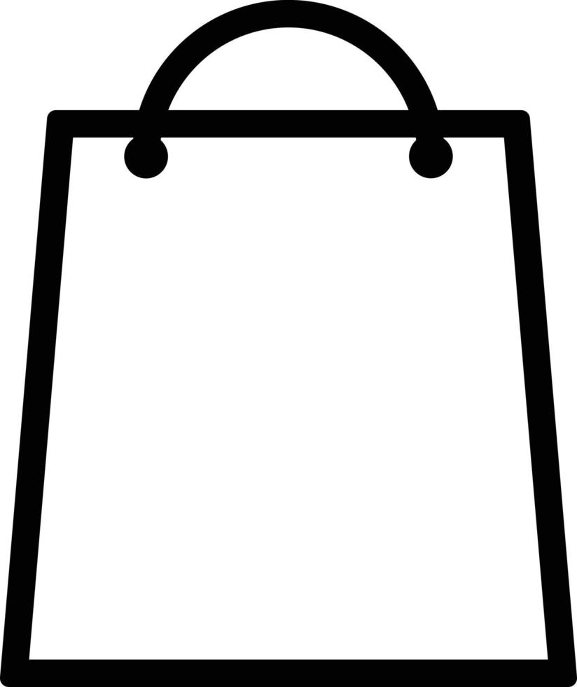 shopping bag icon vector isolated on white background