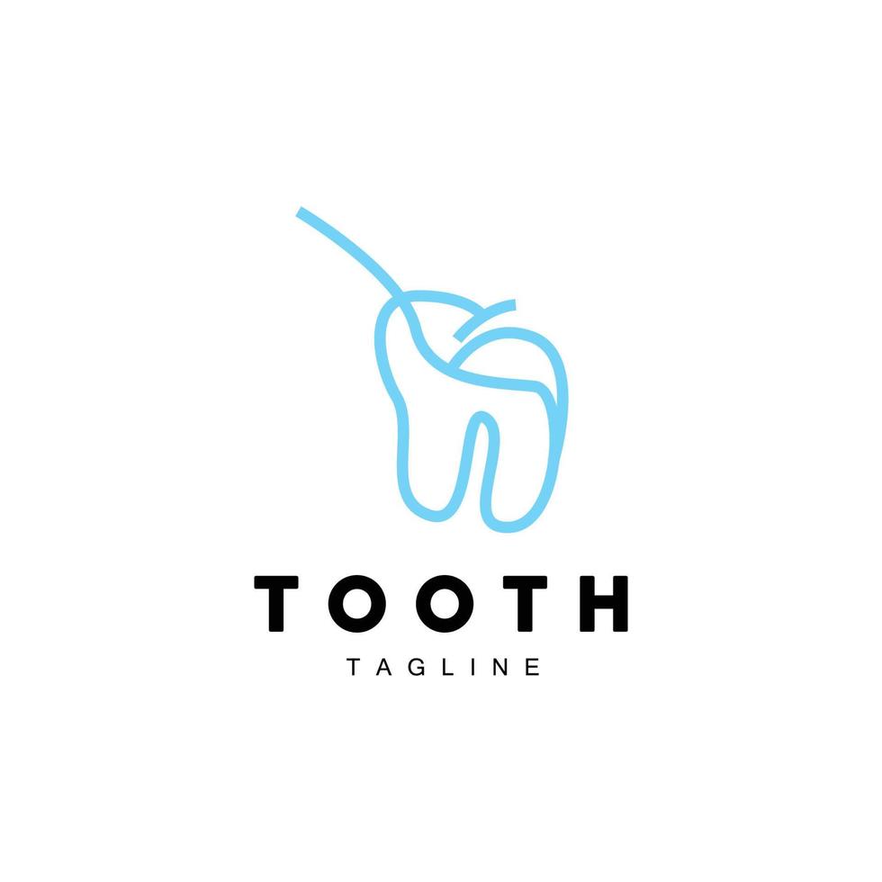 Tooth Logo, Dental Care Vector, Illustration Icon Design vector