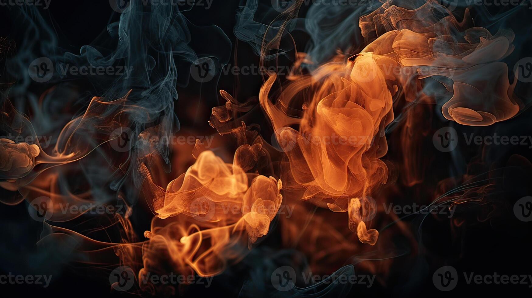 fuego llamas textura en aislado negro antecedentes. Perfecto textura superposiciones para Copiar espacio. generativo ai foto