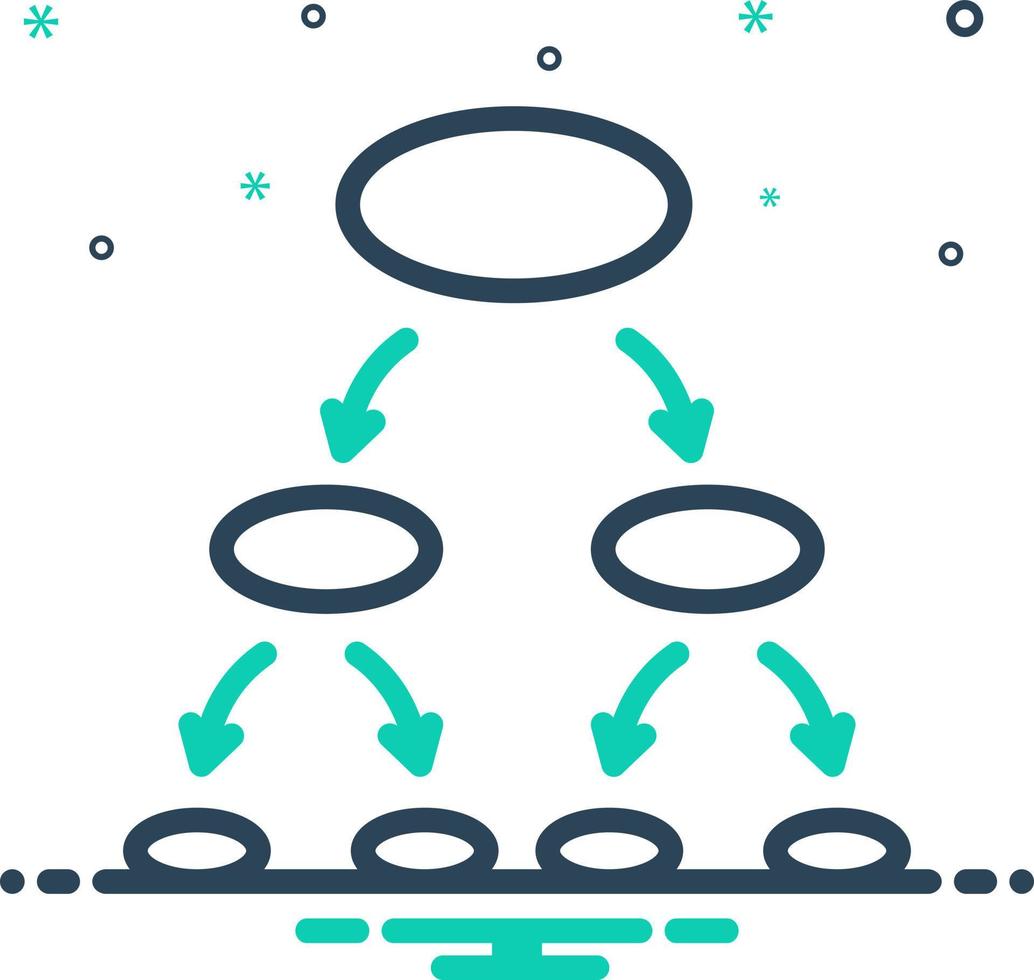 mix icon for explaining vector