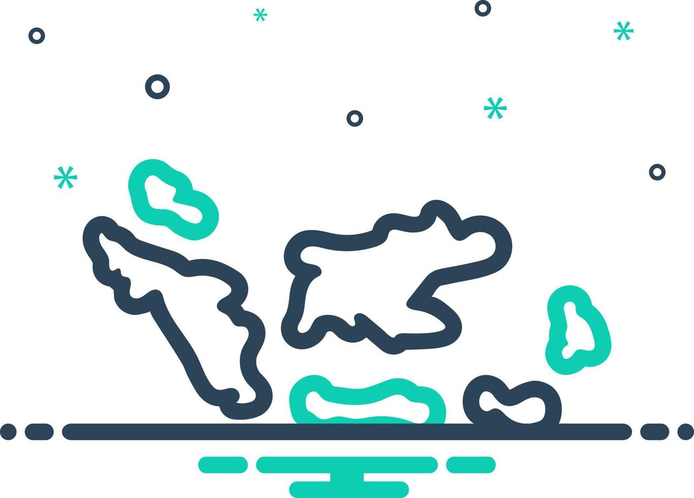 mix icon for indonesia vector