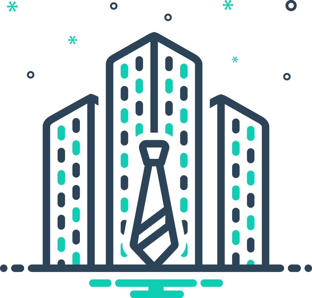 mix icon for corporate vector