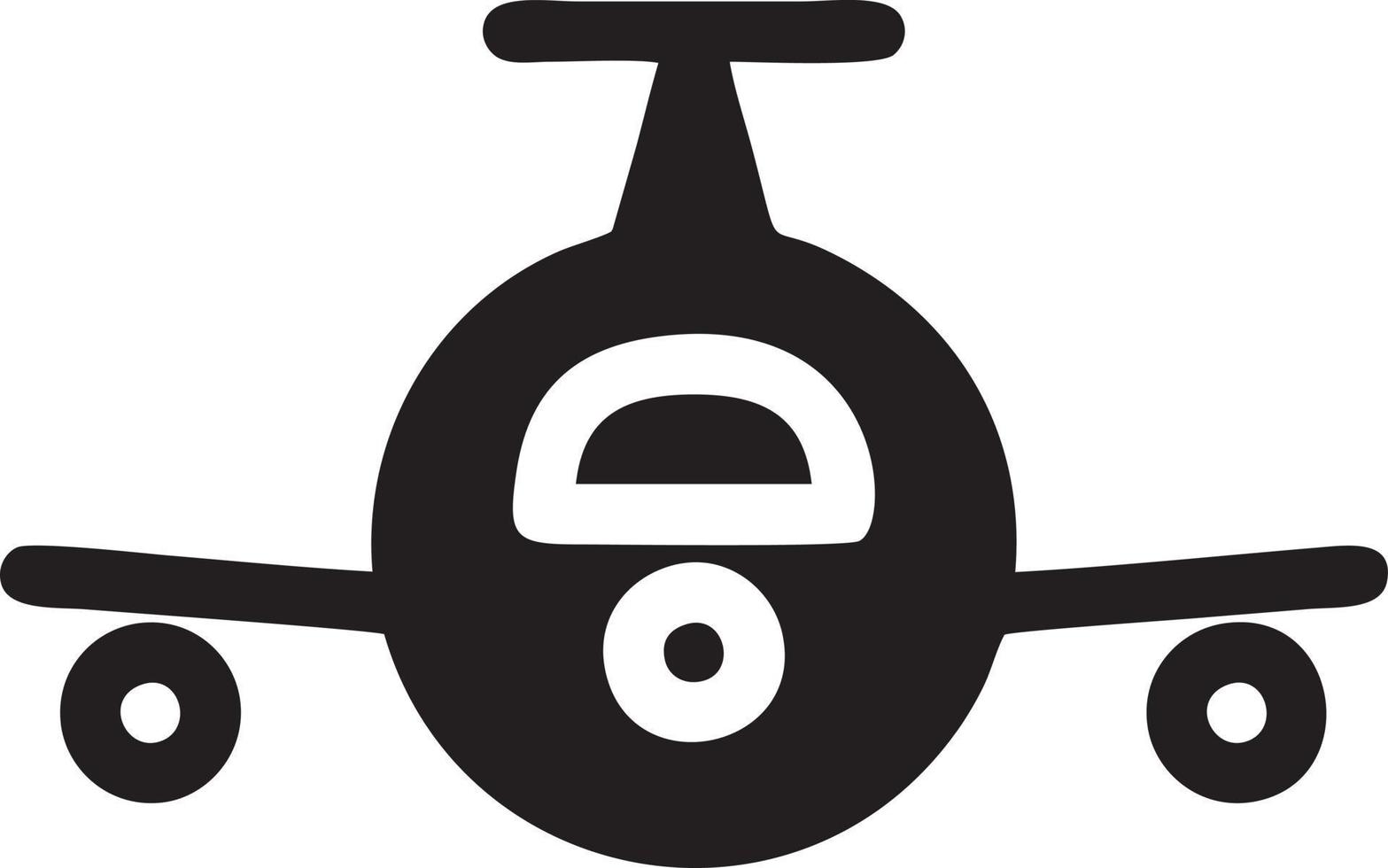 Plane icon symbol image vector, illustration of the flight aviation in black image. EPS 10 vector