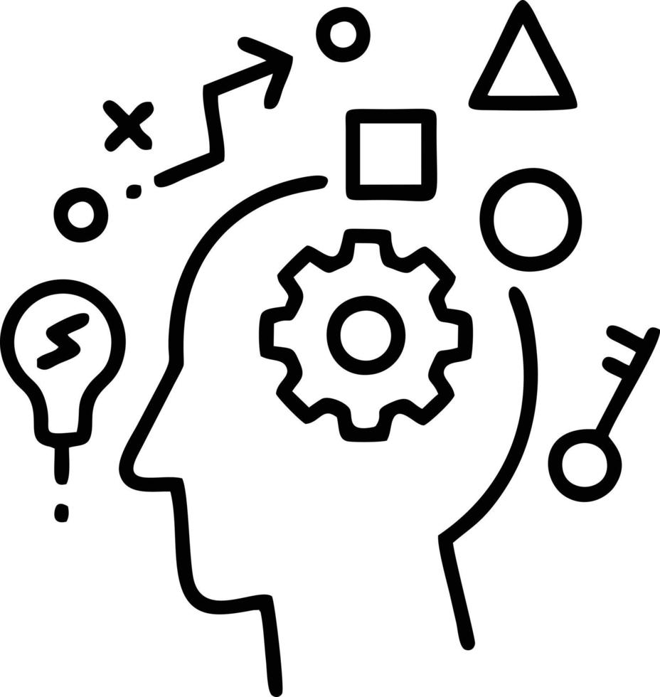 Idea solution icon symbol vector image. Illustration of the creative innovation concept design. EPS 10