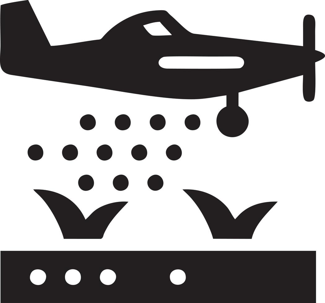 Plane icon symbol image vector, illustration of the flight aviation in black image. EPS 10 vector
