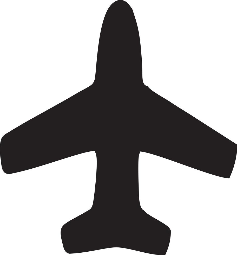 Plane icon symbol image vector, illustration of the flight aviation in black image. EPS 10 vector