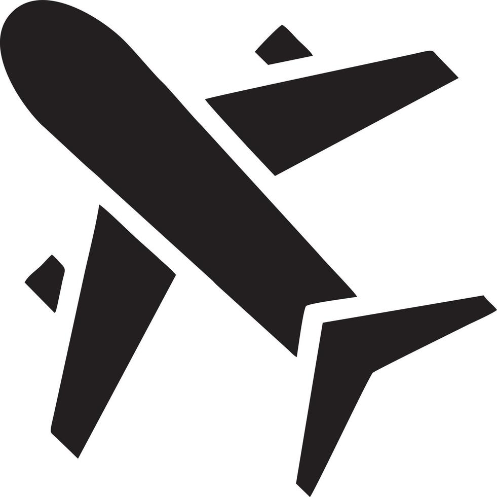 Plane icon symbol image vector, illustration of the flight aviation in black image. EPS 10 vector