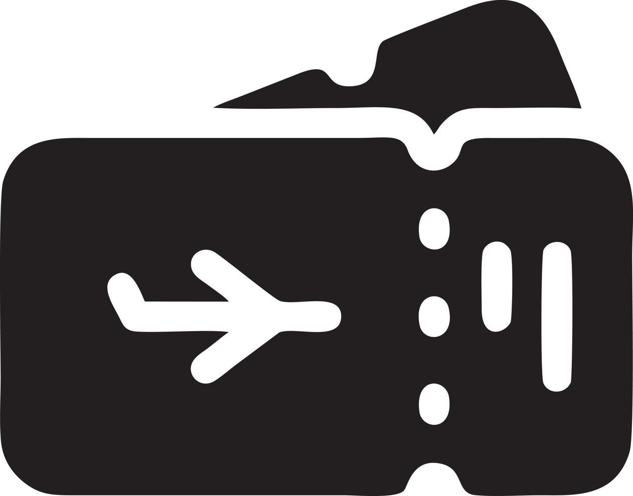 Plane icon symbol image vector, illustration of the flight aviation in black image. EPS 10 vector