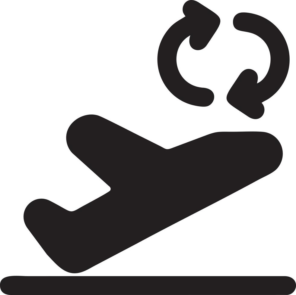 Plane icon symbol image vector, illustration of the flight aviation in black image. EPS 10 vector