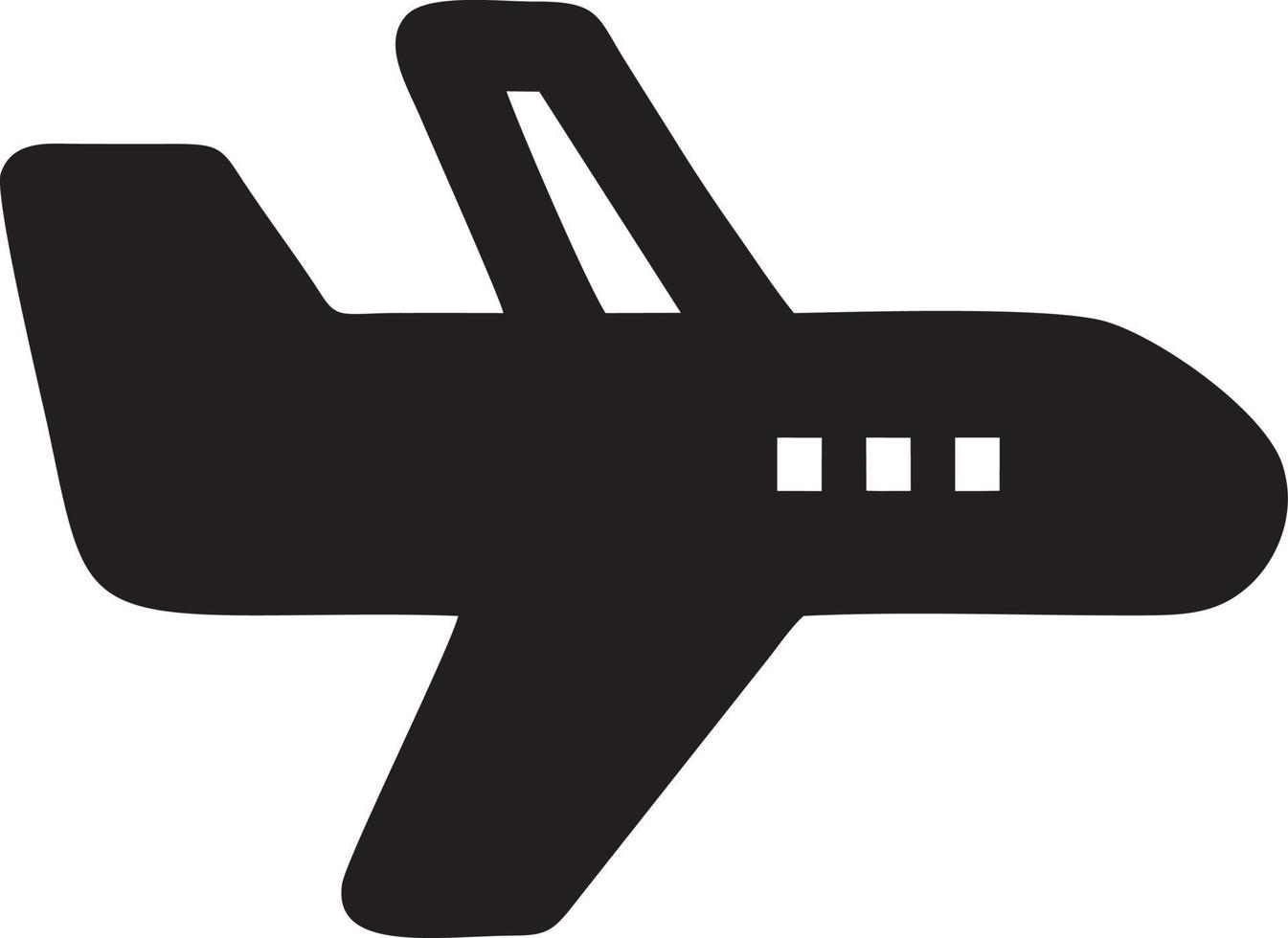 avión icono símbolo imagen vector, ilustración de el vuelo aviación en negro imagen. eps 10 vector