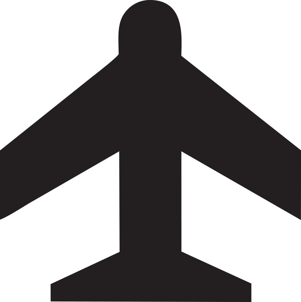 Plane icon symbol image vector, illustration of the flight aviation in black image. EPS 10 vector