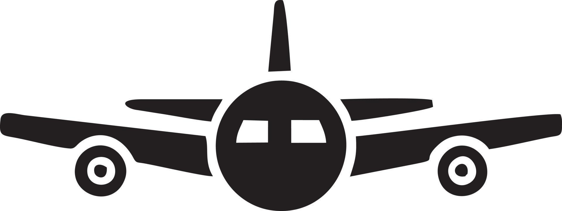 Plane icon symbol image vector, illustration of the flight aviation in black image. EPS 10 vector