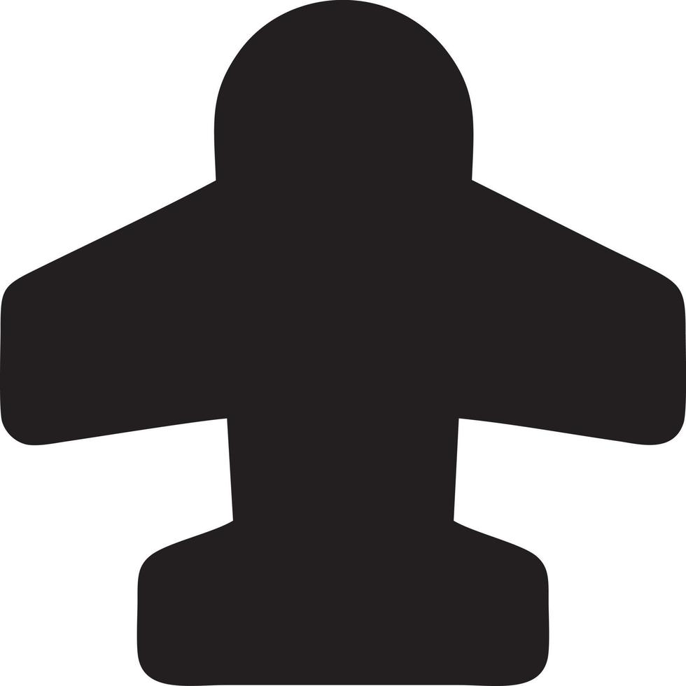 Plane icon symbol image vector, illustration of the flight aviation in black image. EPS 10 vector