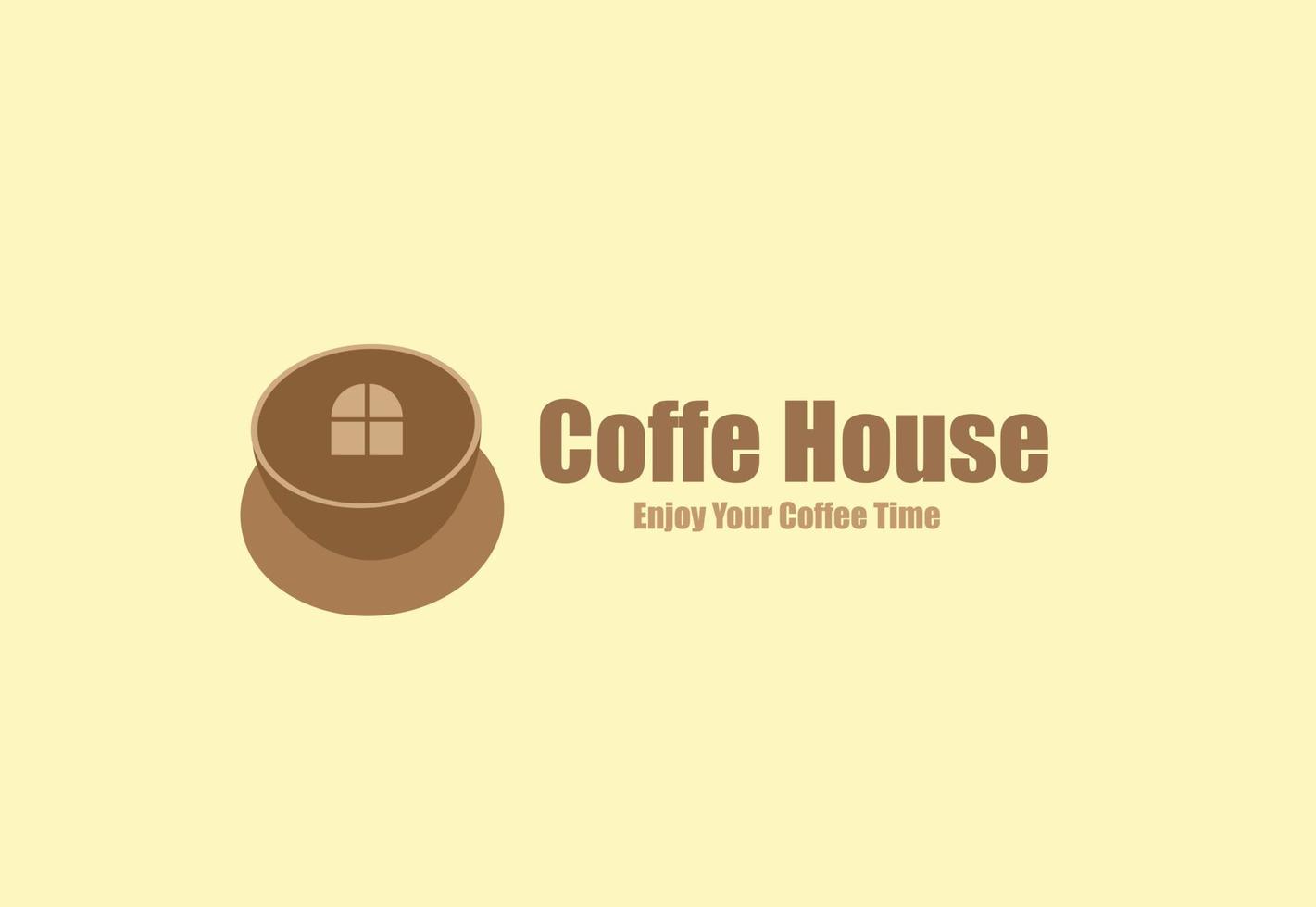 café logo vector para cafetería marca