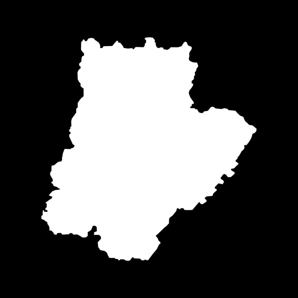 braganza mapa, distrito de Portugal. vector ilustración.