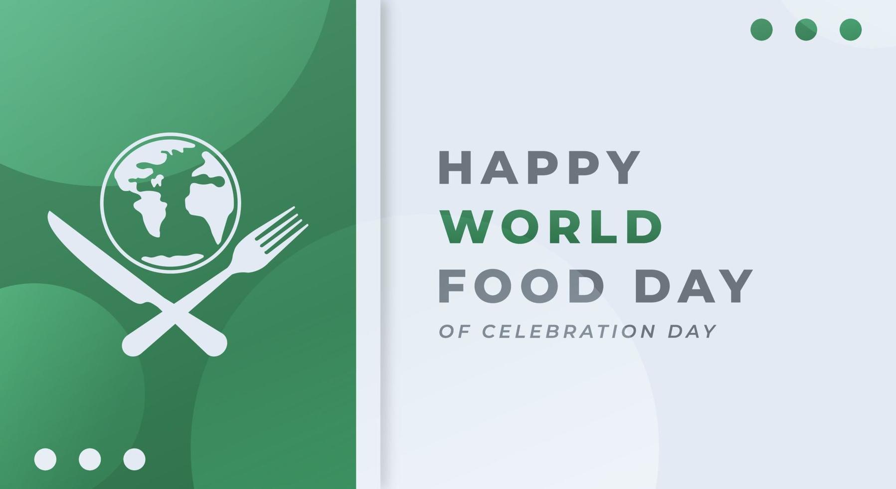 World Food Day Celebration Vector Design Illustration for Background, Poster, Banner, Advertising, Greeting Card