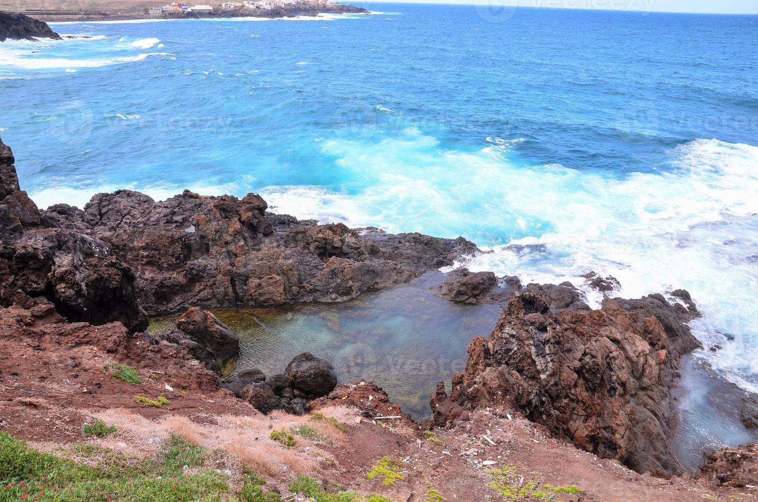 Scenic coastal view photo