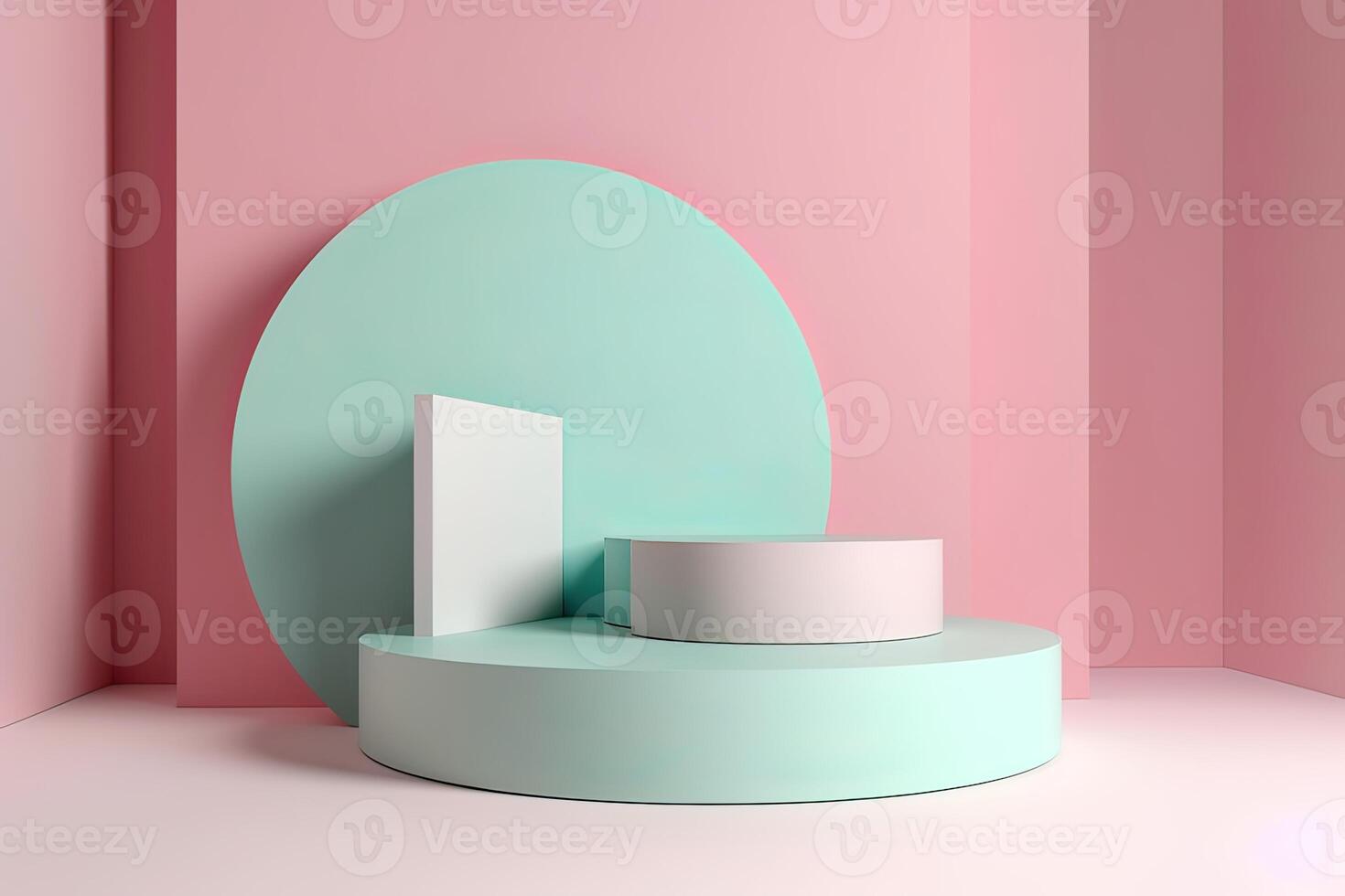 products display 3d background podium scene with shape geometric platform. background vector 3d rendering with podium. display to show cosmetic products. photo