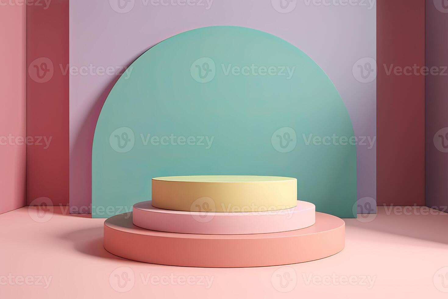 products display 3d background podium scene with shape geometric platform. background vector 3d rendering with podium. display to show cosmetic products. photo