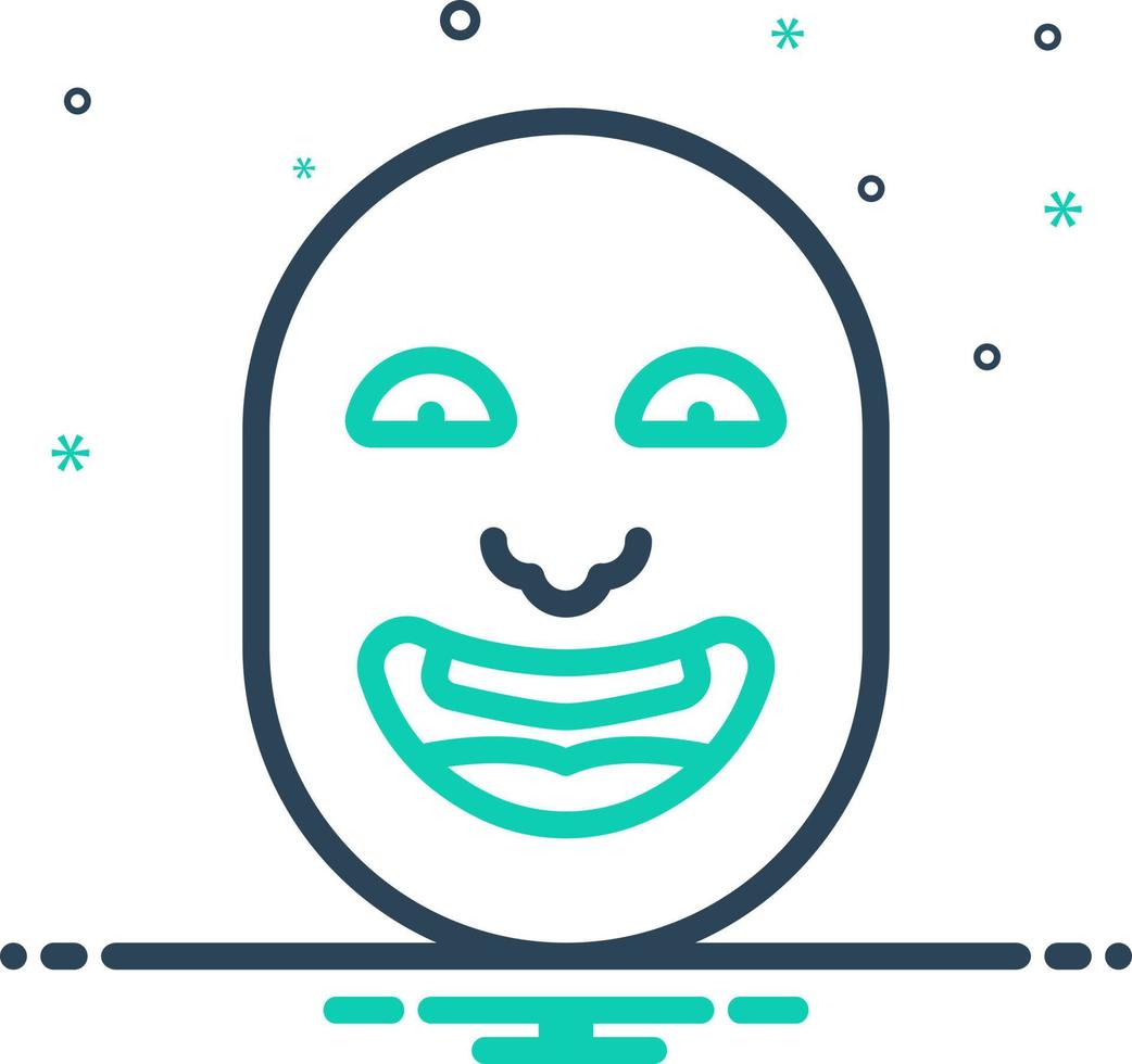 mix icon for humor vector