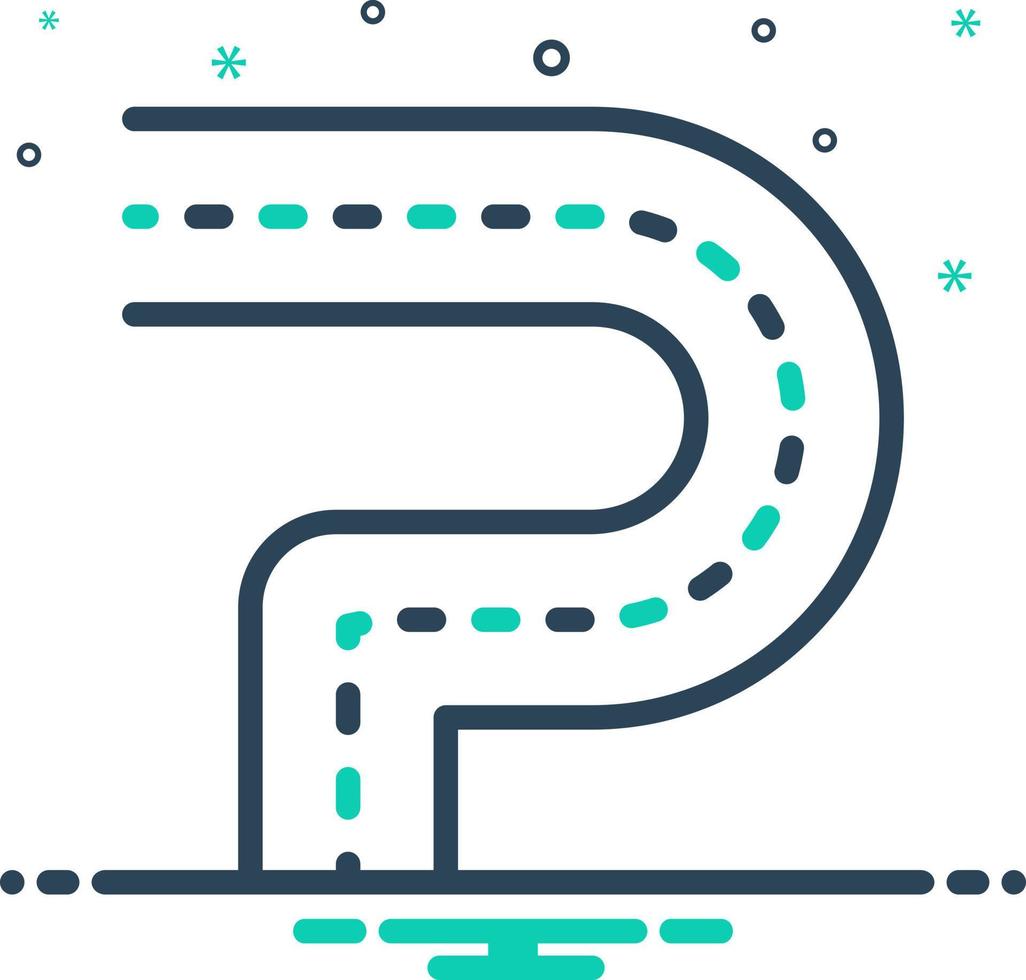 mix icon for turning vector