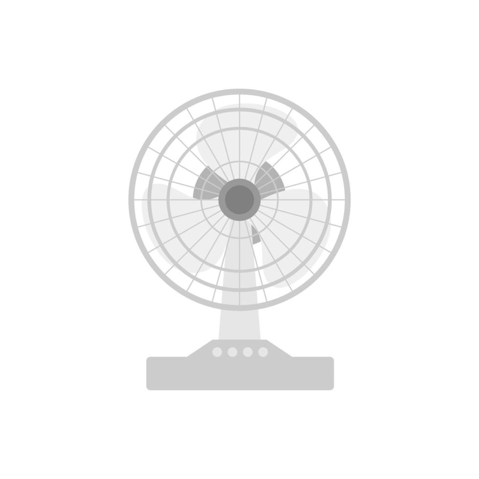 electric fan flat design vector illustration isolated on white background