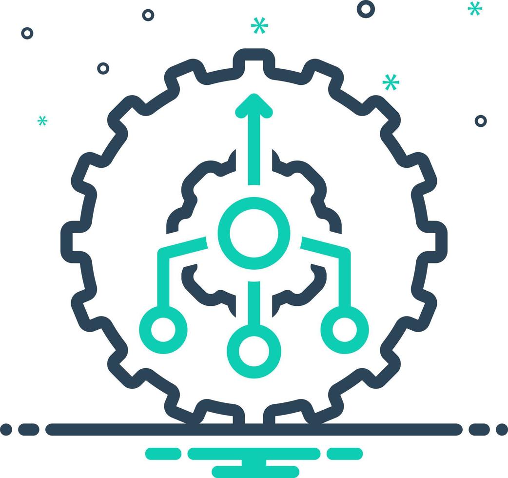 mix icon for consolidation vector