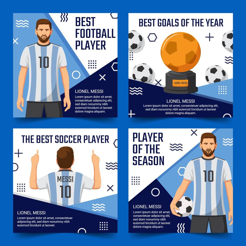 social medios de comunicación enviar de famoso fútbol jugador vector