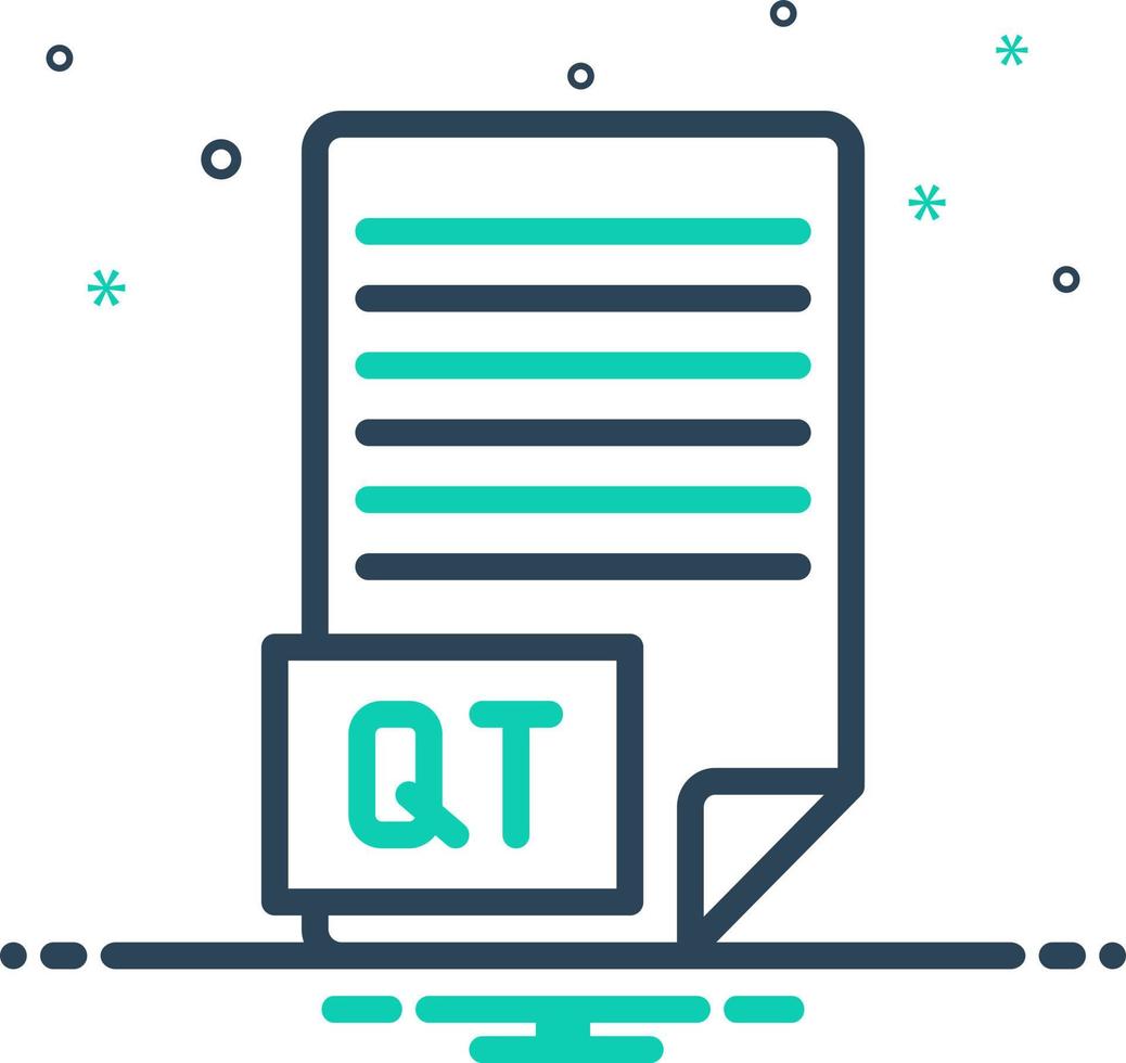 mix icon for qt vector