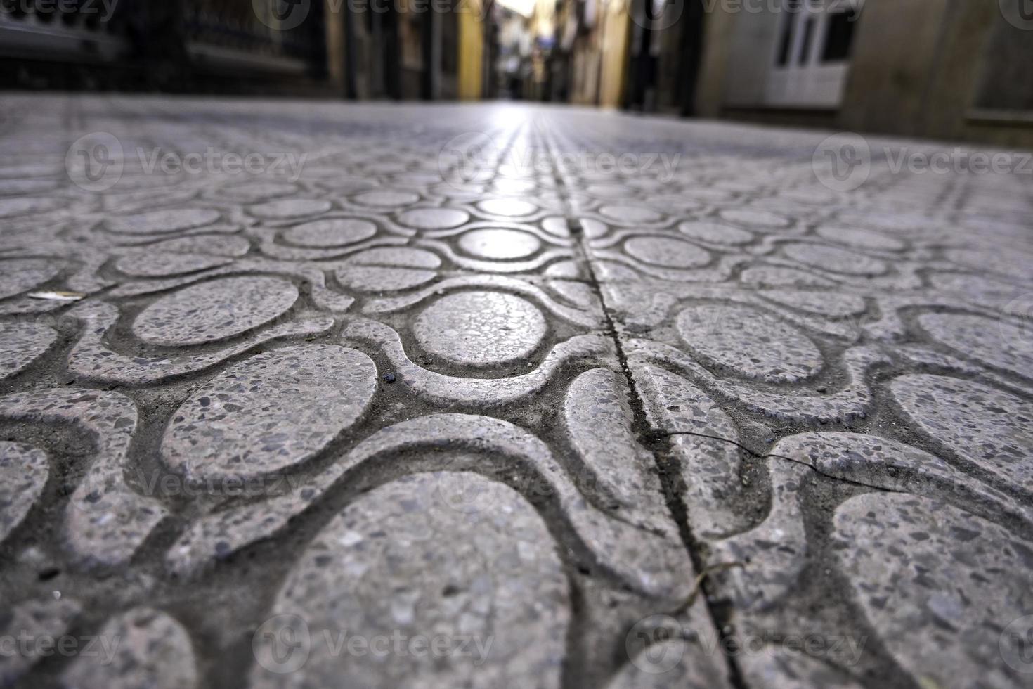 Old cobblestone floor photo