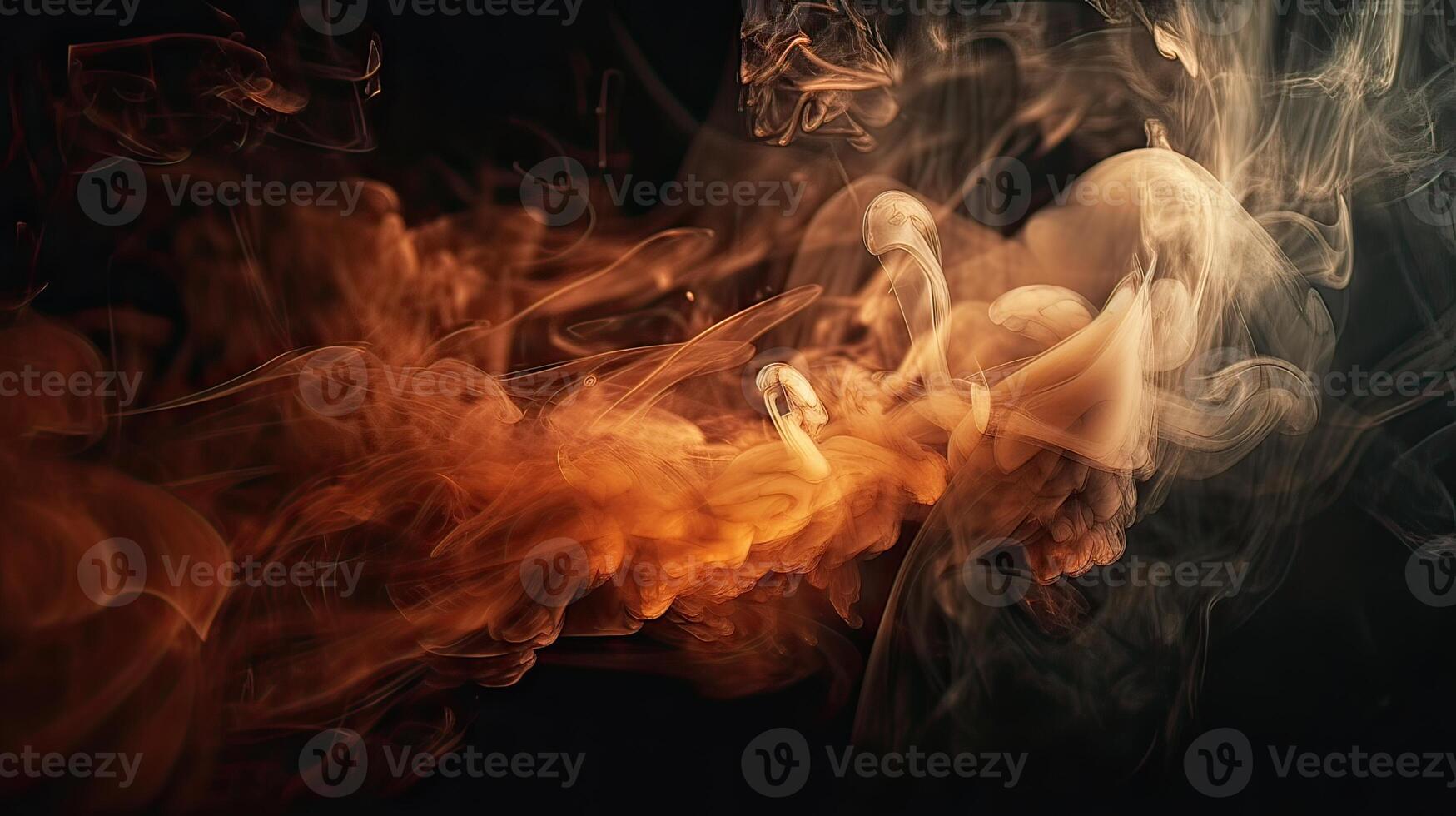 Fire flames texture on isolated black background. Perfect texture overlays for copy space. photo