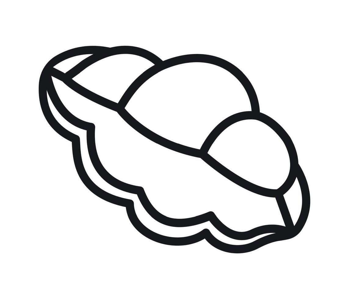 Pasta gnocchi icon. Vector illustration