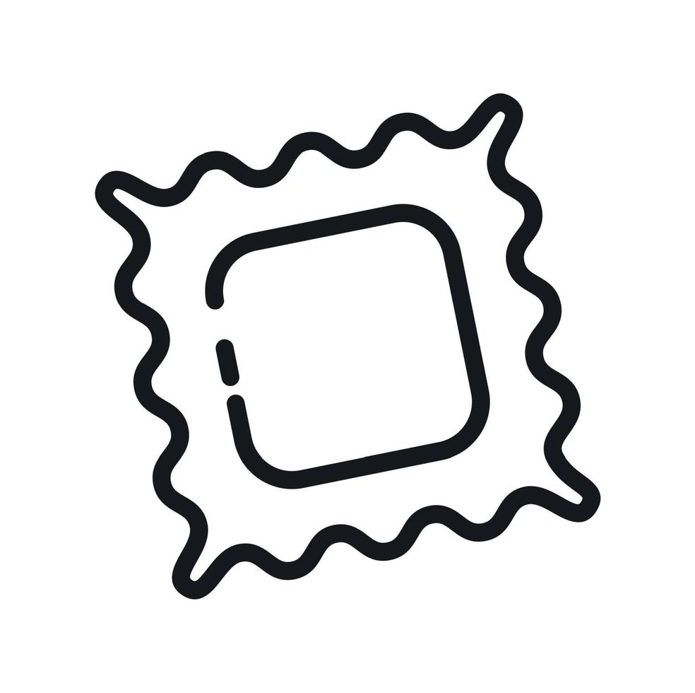Pasta ravioli icon. Vector illustration