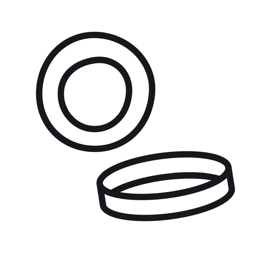 Pasta anelli icon. Vector illustration.