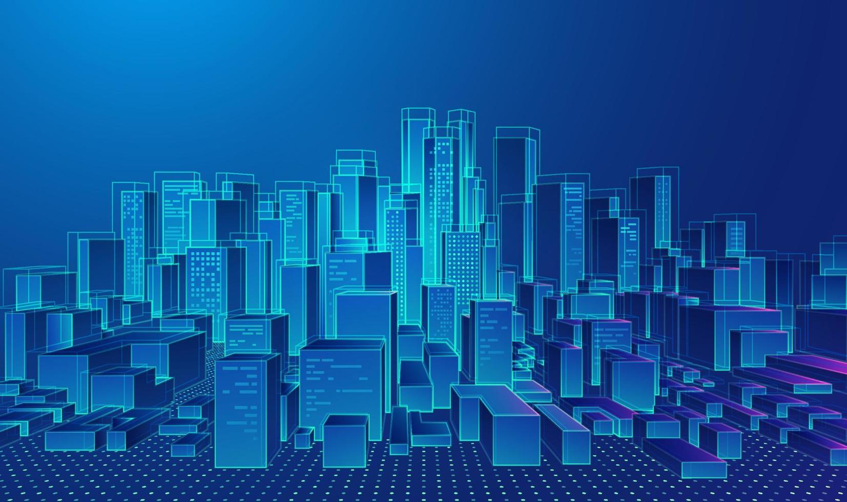 digital twin City vector