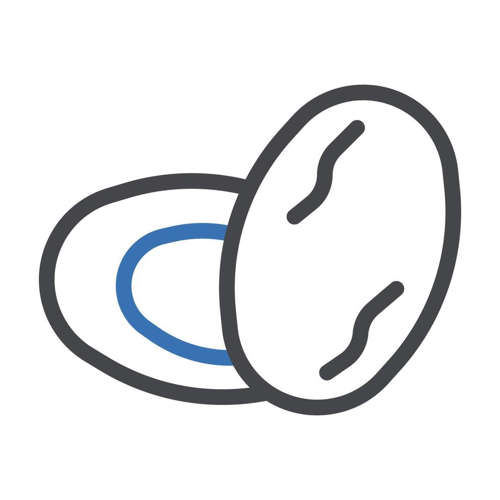 palmdates icon duocolor grey blue colour ramadan symbol perfect. vector