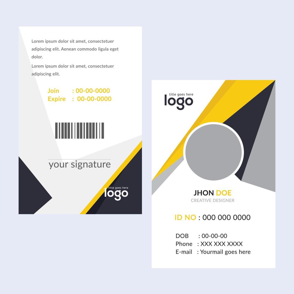 Creative Templates Business Card. Yellow Business Cards. Professional and elegant abstract card templates perfect for your company and job title. vector design templates. clean business cards.