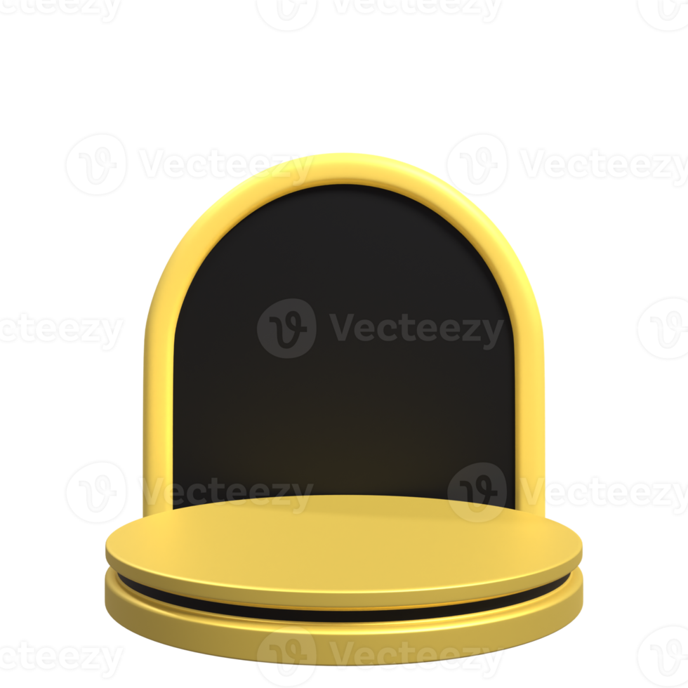 3D Illustration of Podium png