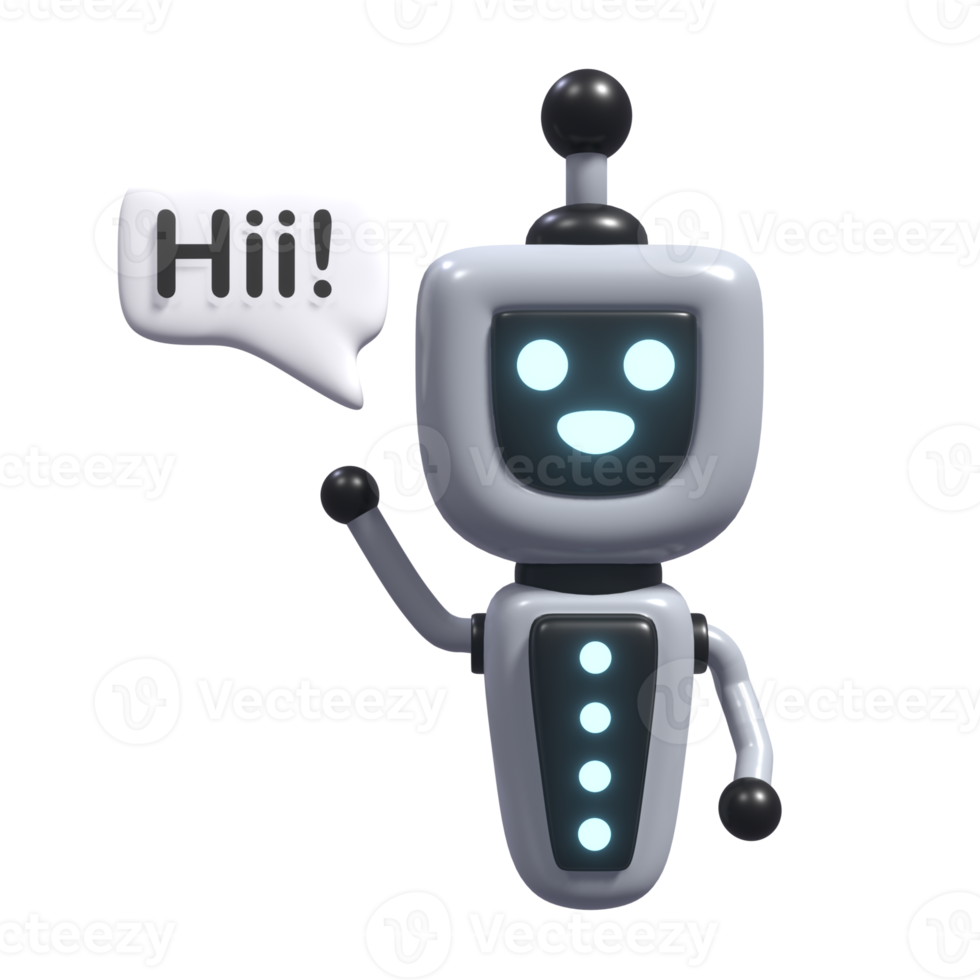 3D Illustration of Robot png