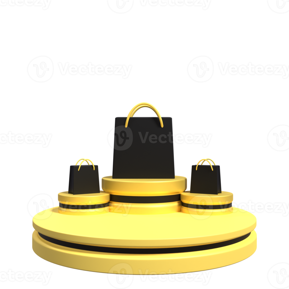 3D Illustration of Podium png