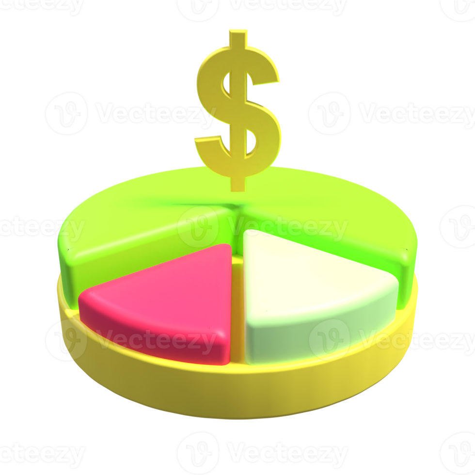 3D Illustration of Theme Finance png