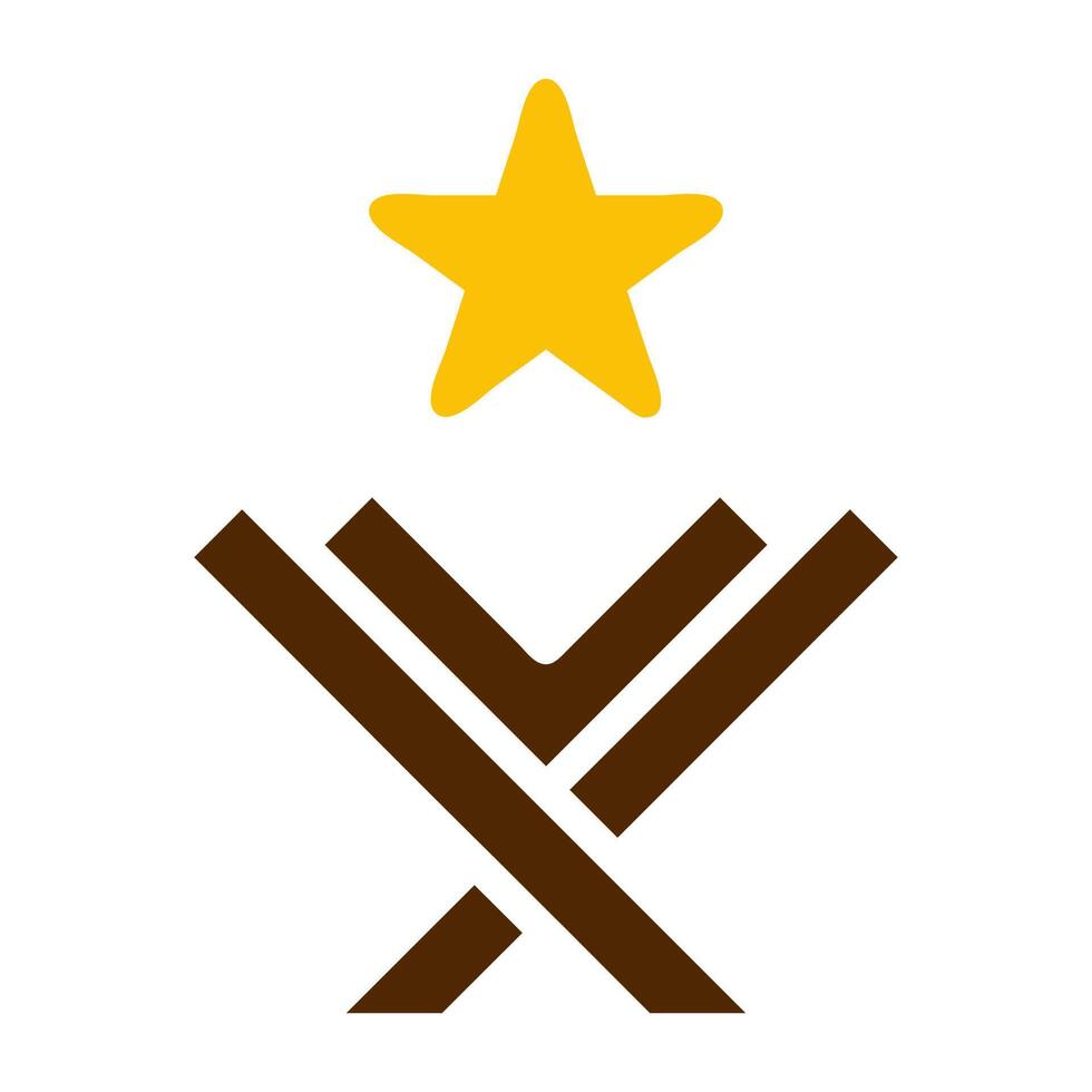 quran icon solid brown yellow colour ramadan symbol perfect. vector